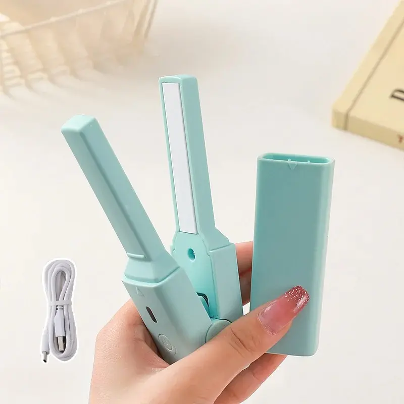 Lisseur à friser portable pour femmes, mini attelle à friser (Vert)