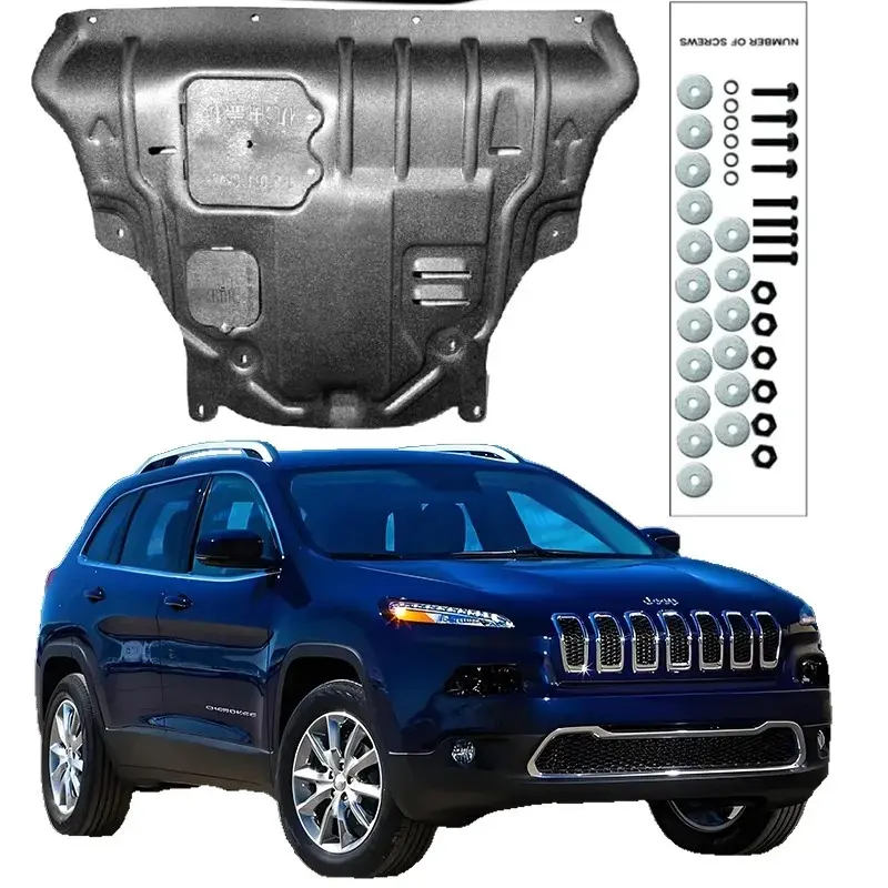 Panneau de protection moteur pour Jeep Cherokee, garde-boue,  couvercle de plaque de garde-boue, bouclier anti-éclaboussures, 2014-2021, 2.0L